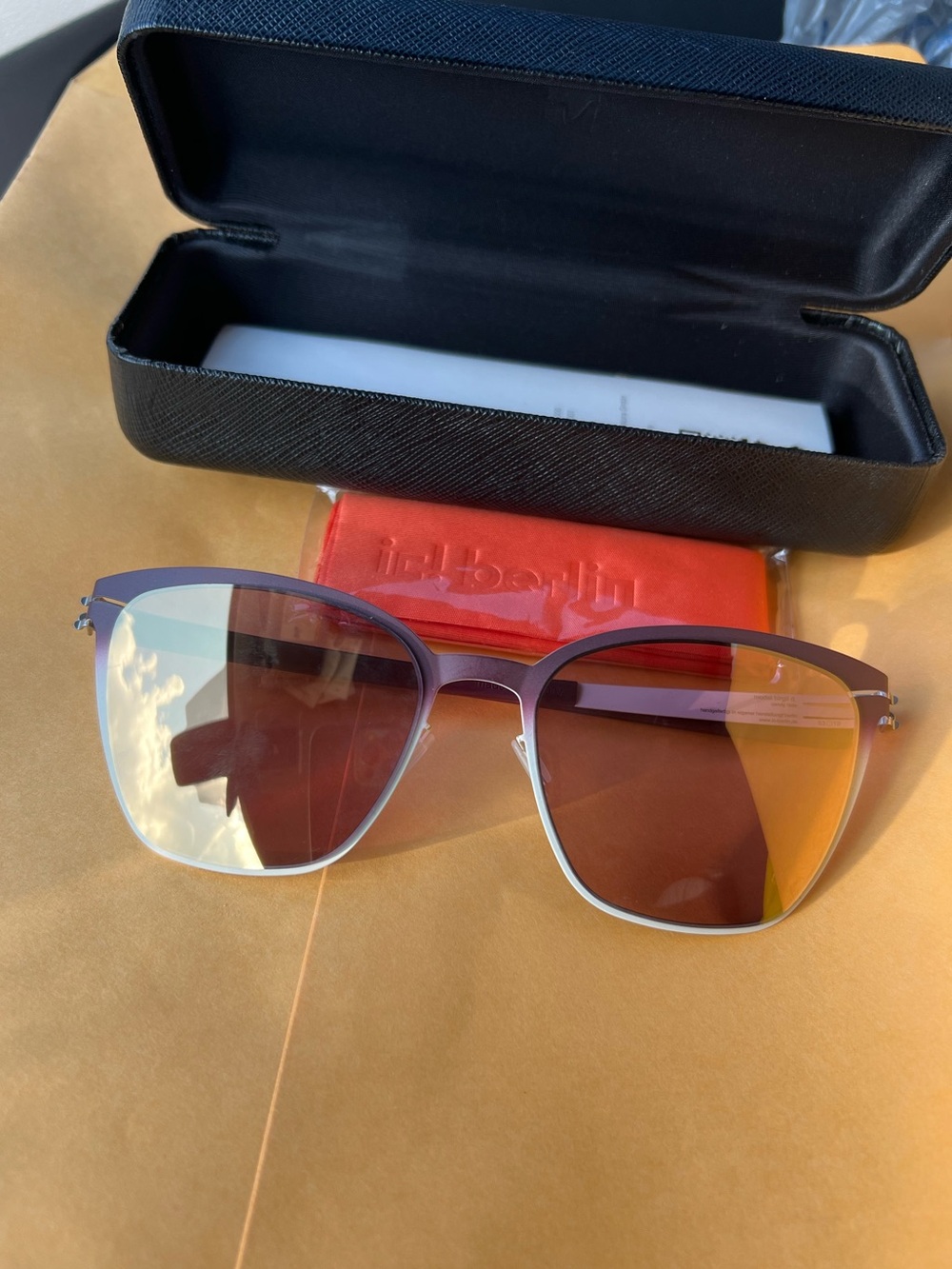 - Sunglasses ic Berlin glasses with case like NEW